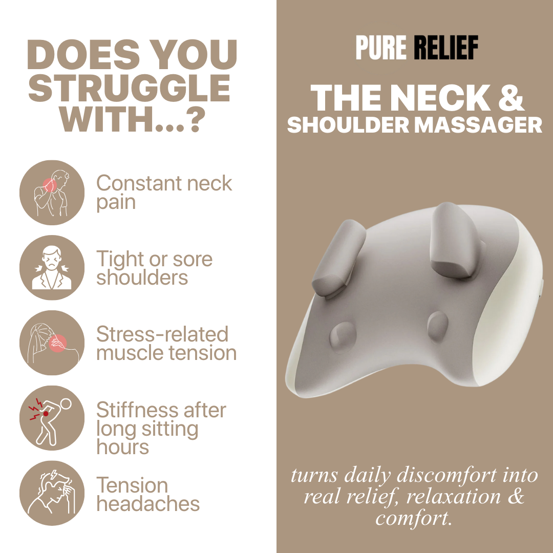 Pure Relief - Pillow Neck & Shoulder Massager